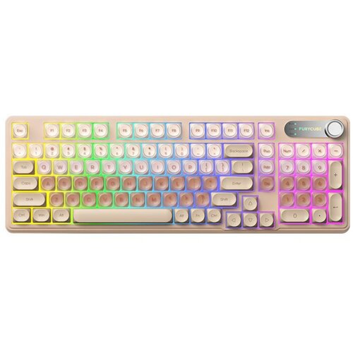 INF 98-tipkovna tri-način tipkovnica z RGB PBT Gasket in vrtljivim gumbom, (5000310579) Cene