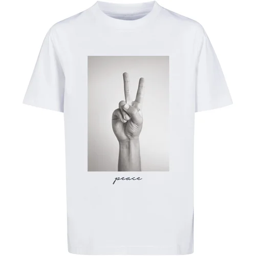 Mister Tee Children's T-shirt with peace sign white