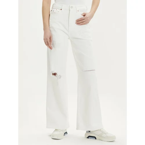 Tommy Jeans Jeans hlače Claire DW0DW18322 Bela Wide Leg