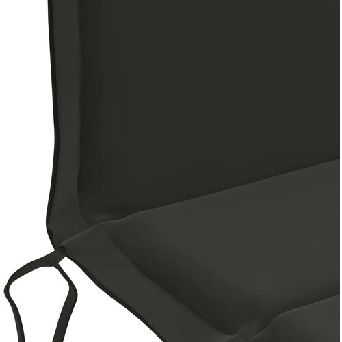  Jastučić za nisku stolicu GEMERT 4 kom. 100% poliester Crna - Crna (poliester) 110 x 50 x 3 cm 4 Slike