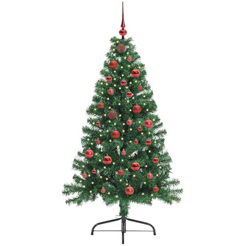  Umjetno predsvijetljeno božićno drvce Zelena 150 cm PVC Slike