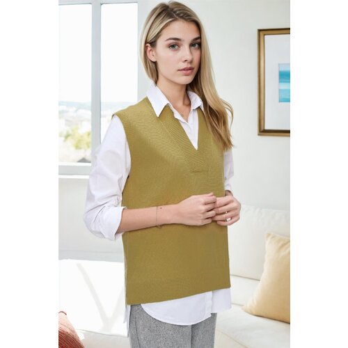 Dewberry 32632 Knitwear Womens Sweater-GREEN Cijene