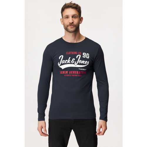 Jack &amp;amp; Jones jjelogo tee ls o-neck 2 col sarena Slike