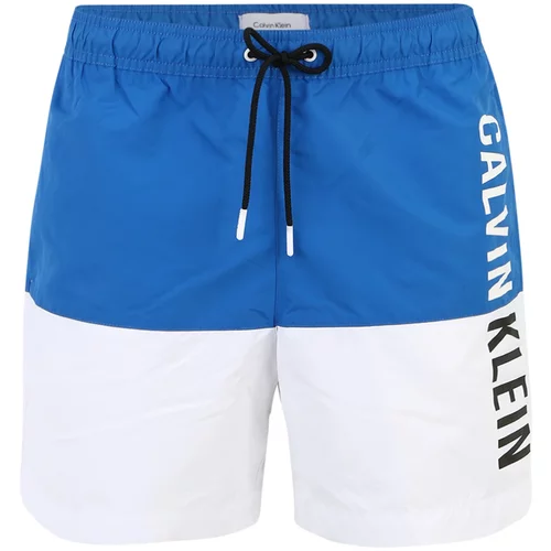 Calvin Klein Swimwear Kratke kopalne hlače nebeško modra / črna / bela