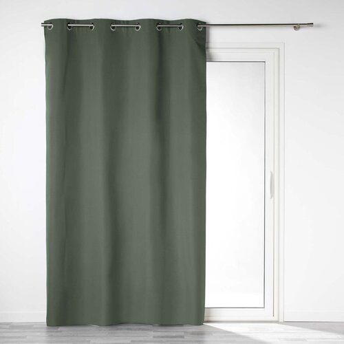 Douceur d intérieur Kaki zelena zatamnjujuća zavjesa od mikrovlakana 140x260 cm Obscure – Cijene