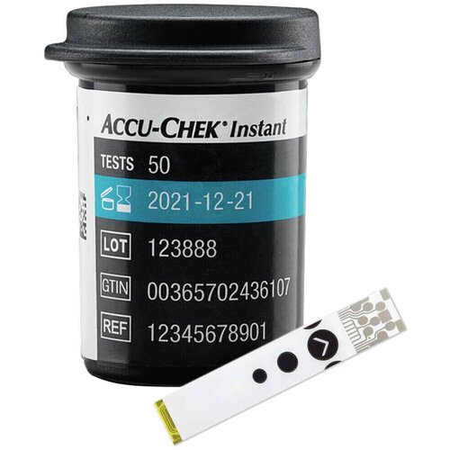 Roche ACCU-CHEK Instant testni lističi za merjenje glukoze 50 kom. Slike