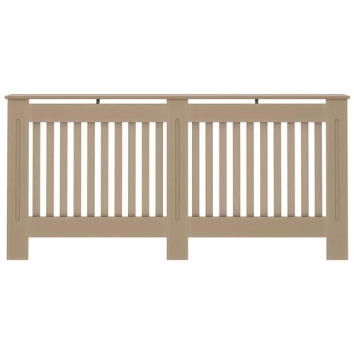VidaXL pokrivač radijatora 2 pcs smeđa 172 x 19 x 81.5 cm Slike