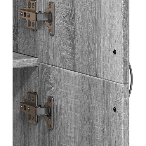 VidaXL omara za dokumente Grey Sonoma 60x32x153 cm iz umetnega lesa Slike