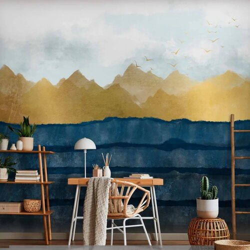  Foto tapeta - Dawn in the Mountains - Second Variant 147x105 Samoljepljiva Cene