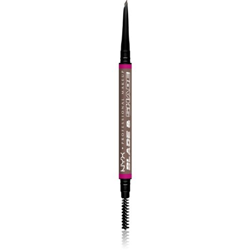 NYX Professional Makeup Blade & Shade svinčnik za obrvi s krtačko odtenek 03 Cool Ash Brown g Cene