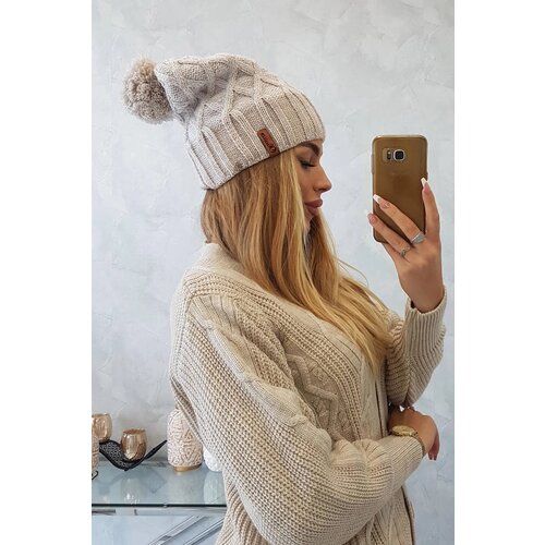 Kesi Cap with fleece Milano K203 ecru melange+light beige Cijene