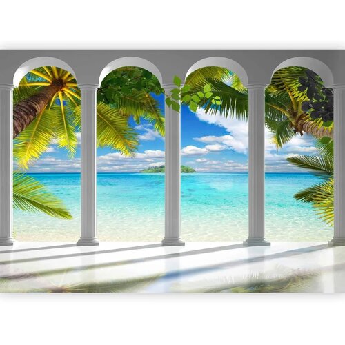  Foto tapeta - Sea behind Columns 400x280 Premium Slike