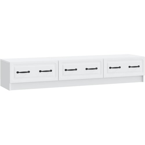 vidaXL TV omarica s predalom Bela 147 x 34,5 x 27 cm Inženirski les, (5000220380) Cene