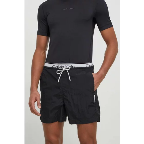Calvin Klein Kratke hlače za trening boja: crna