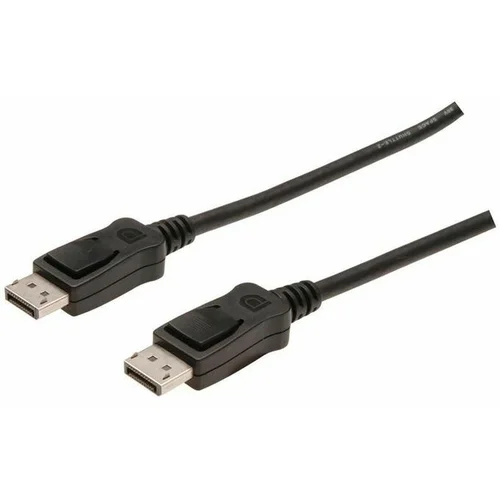 Digitus DisplayPort priključni kabel DisplayPort utikač, DisplayPort utikač 1.00 m crna AK-340100-010-S DisplayPort kabel