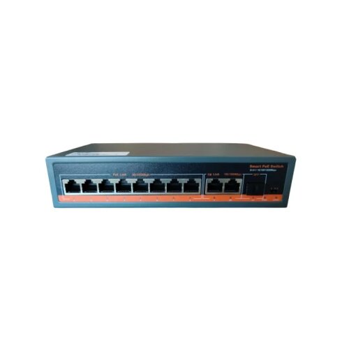 ExeLink SFG1211P neupravljivi switch 8x10/100 base-tx(poe/poe+) 2x10/100/1000 base-t, 1x1000 base-x sfp porta Cene