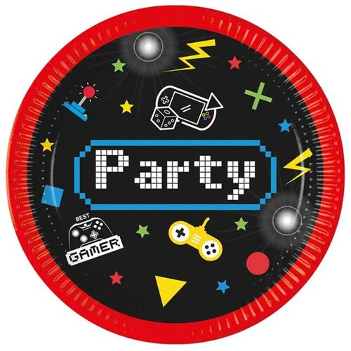 Procos Papirnati tanjuri s uzorkom za gamersku zabavu, set od 8 komada, 23 cm Cijene