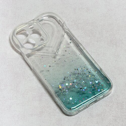 Maska heart glitter za iphone 13 pro 6.1 mint Slike