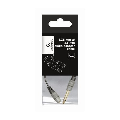 Audio adapter 6.35mm muški na 3.5mm ženski, GEMBIRD cable, 0.2 m, A-63M35F-0.2M Cijene