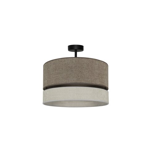  Duolla - Plafonski luster DOUBLE za povr&amp;scaron;insku montažu 1xE27/15W/230V pr. 40 cm braon/siva Slike