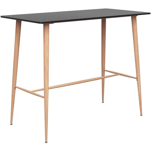  Barska miza črna 120x60x96 cm