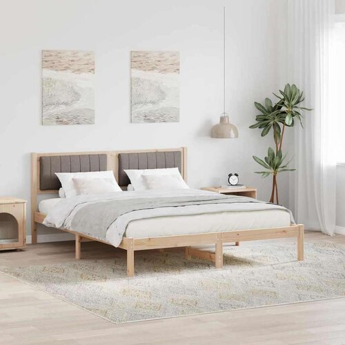  Posteljni okvir z oblazinjenim vzglavjem Taupe 150 x 200 cm, (5000084777) Cene