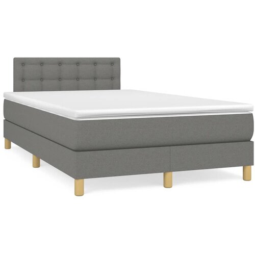  box spring s madracem tamnosivi 120 x 190 cm tkanina Cijene