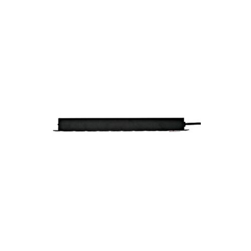 Schrack 19&amp;#039;&amp;#039; Nap. panel 9xSCHUKO+On/Off, 1HU, ALU, kabl 2m, crn ALU profil Slike