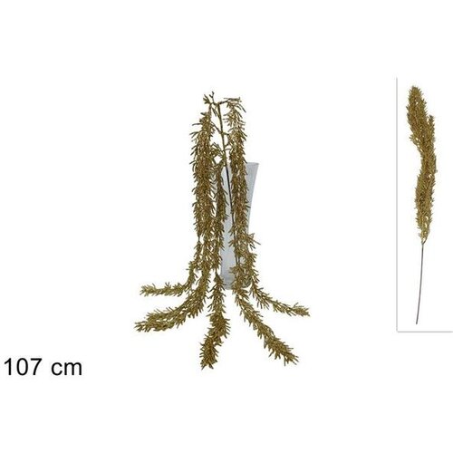 Dekorativna GRANA SA ŠLJOKICAMA 107 CM ZLATNA Cijene