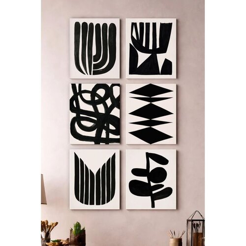 WALLXPERT Art6Cnvset10-1520 Multicolor Decorative Canvas Painting (6 Pieces) Cene