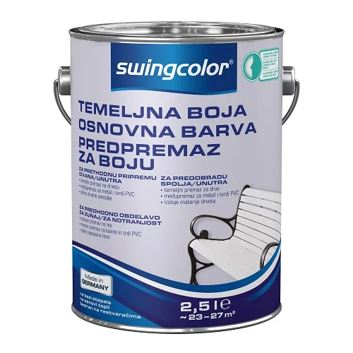 SWINGCOLOR Temeljna boja (Bijele boje, 2,5 l)