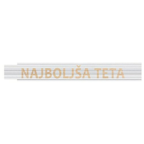 HEKA Zložljivi meter (Dolžina: 2 m, Bela, Natis: NAJBOLJŠA TETA) Cene