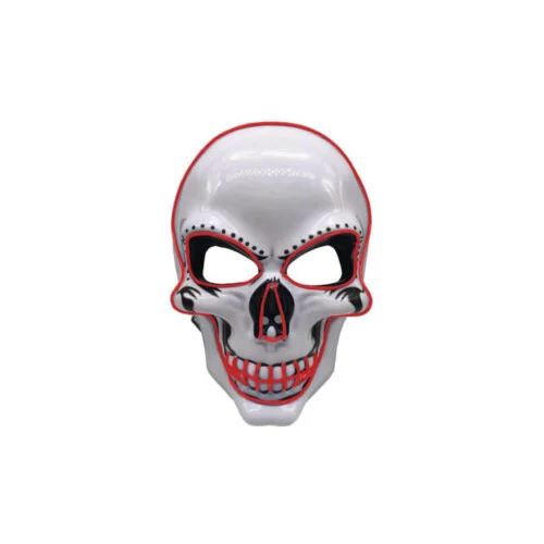 Smania LED maska za Noć vještica - Skull Red