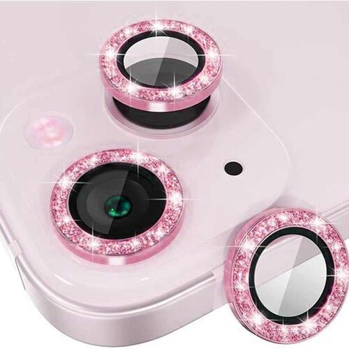  Positioner staklo kamere diamond iphone 13/13 mini pink Slike