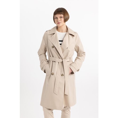 Defacto Waterproof Regular Fit Belted Trench Coat Slike