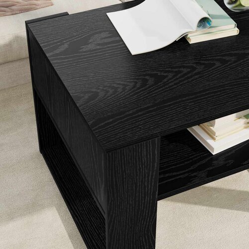 Stolić za kavu Crni hrast 66 x 53 x 45 cm Konstruirano drvo Slike