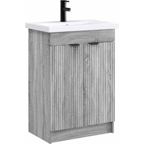 vidaXL Komplet pohištva za kopalnico Siva Sonoma 78,5 x 37,5 x 81 cm, (5000245156) Cene