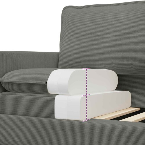 SOFA Svjetlosiva 156 x 81 x 87,5 cm Tkanina Slike