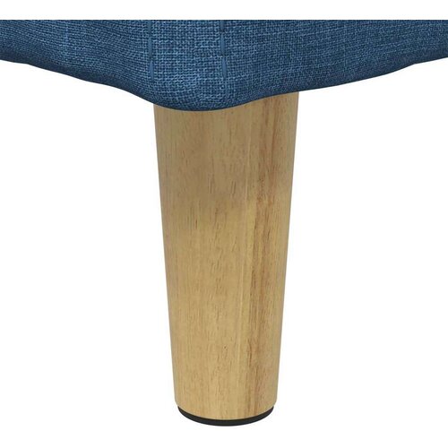  Otoman za pohranu s jastukom Plava 60 x 60 x 45 cm tkanina - Plava 60 cm tkanina Slike