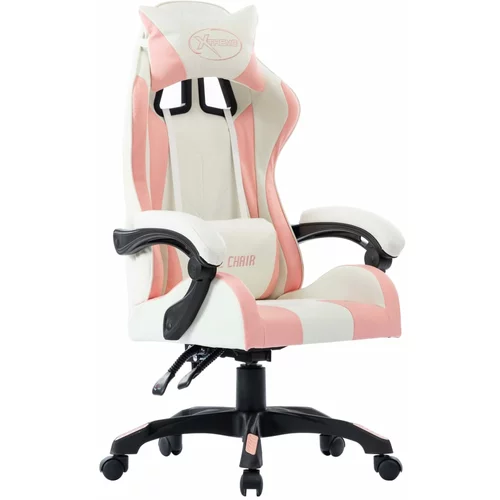 vidaXL igraća stolica od umjetne kože ružičasta