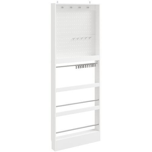 SoBuy Stenska Garderobna Omara s Polico za Čevlje Bela 70x12x190cm FHK39-W, (5000485468) Cene