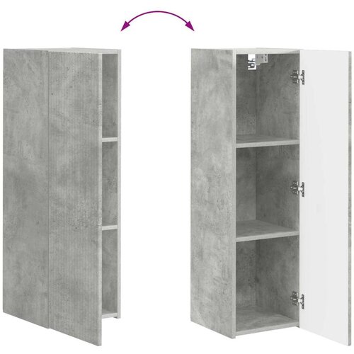  Komplet TV omaric 4 pcs Betonsko siva Konstruiran les - - Siva - 67.7 - 30 x 31 x 100 cm - 2025-vidaXL-Uvoz_2 Slike