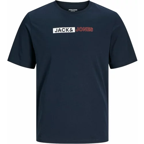 Jack & Jones Majica mornarsko plava / losos / bijela