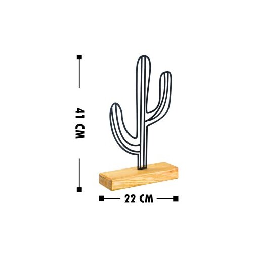Wallxpert decorative object figura cactus black Slike