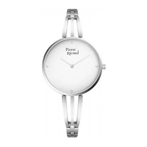 Pierre Ricaud ženski quartz beli srebrni modni ručni sat sa srebrnim metalnim kaišem Cene