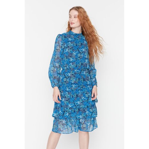 Trendyol Blue Ruffle Dress Slike