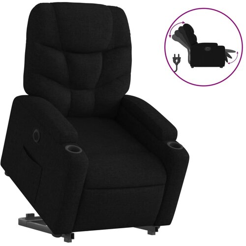 Maison Chic Električni naslanjač - Relax naslanjač s funkcijo vstajanja črn, (22062077) Cene