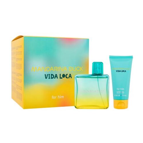 Mandarina Duck Vida Loca Set toaletna voda 100 ml + gel za tu&amp;scaron;iranje 50 ml za mo&amp;scaron;ke Slike