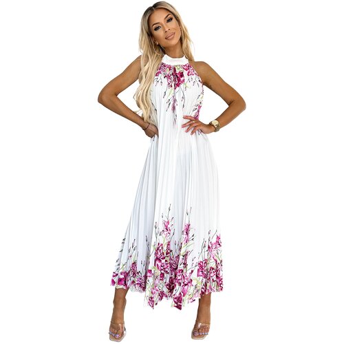 numoco basic Pleated satin maxi dress Numoco Cijene
