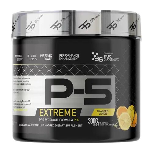 Basic Supplements NO P-5 &ndash; Pre-Workout NO Reaktor 300g Cene